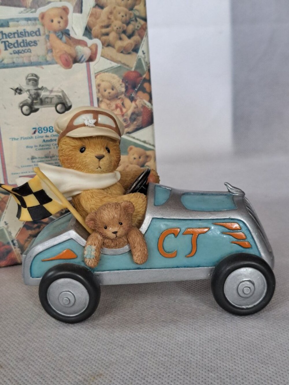 Cherished Teddies Bear Figurine 2000 Andre # 789836 BOX & CERTIFICATE